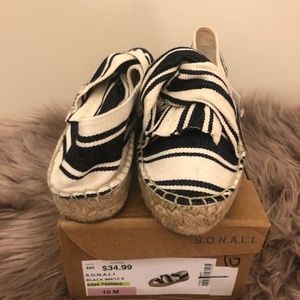Black & White Striped Espadrilles!!